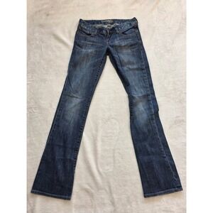 Express Jeans Women's Size 0R Dark Wash Flare Bell Bottom Denim Pants